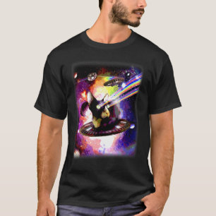 Galaxie Ca Welt Ufo Tag Ufo Katze Katze Grafik T-Shirt