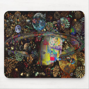 Galaxie der Feuerwerks-Collagen-Planeten 2859b Mousepad