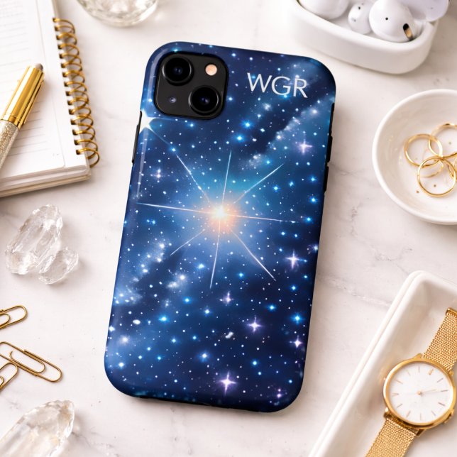 Galaxie der Sterne in der Raummonogramm Case-Mate iPhone Hülle (Von Creator hochgeladen)