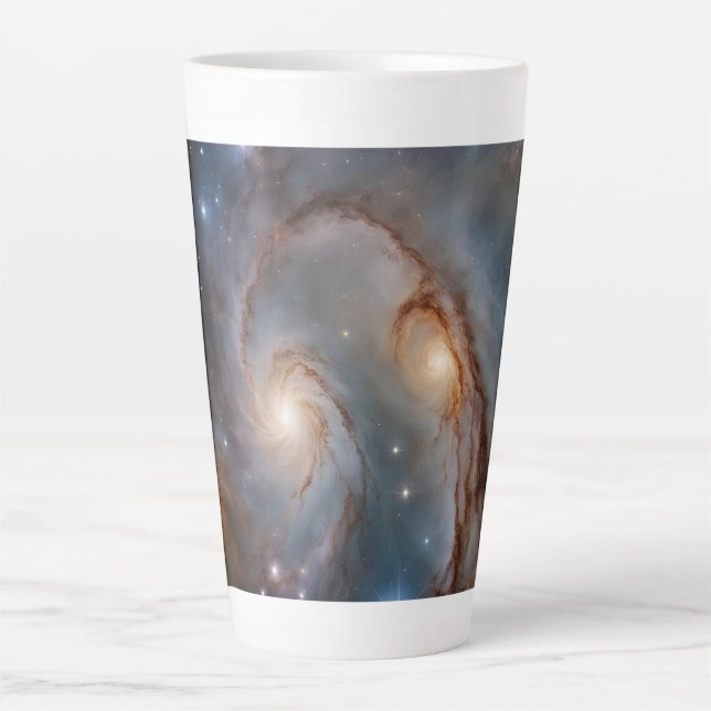 Galaxie-Design groß Milchtasse (Vorderseite)