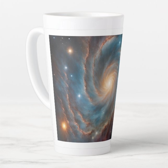 Galaxie-Design groß Milchtasse (Linke Ecke)