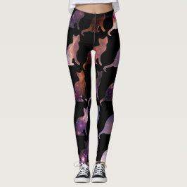 Galaxie-Druck-Katzen-gemusterte Leggings