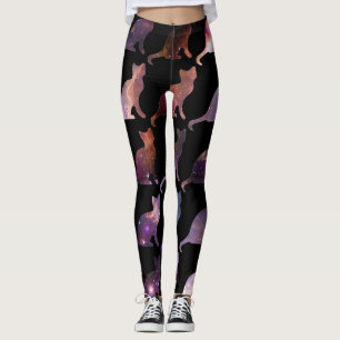 Galaxie-Druck-Katzen-gemusterte Leggings