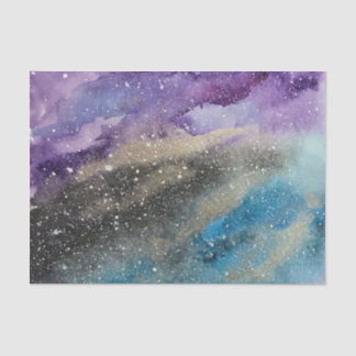 Galaxie-Druck-Weltraum-Aquarell-Seidenpapier Seidenpapier