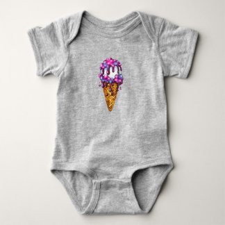 Galaxie-Eiscreme-Tüte Baby Strampler