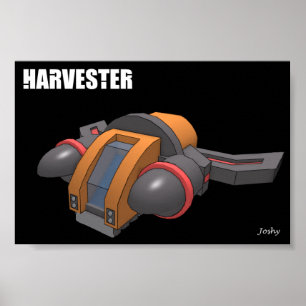 Galaxie-Erntemaschinen-Plakat Poster