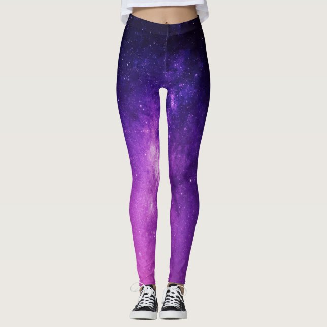 Galaxie Farbraum und Universum Leggings (Vorderseite)