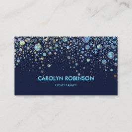 Galaxie-Glitzer-Grafik Visitenkarte