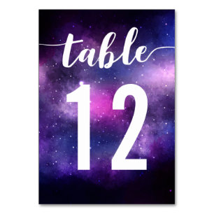 Galaxie Himmelssterne Hochzeitsdinner-Tischnummer Tischnummer