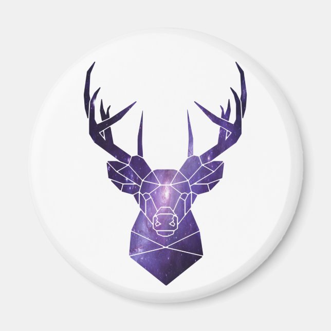 Galaxie Hirsch T-Shirt Magnet (Vorne)