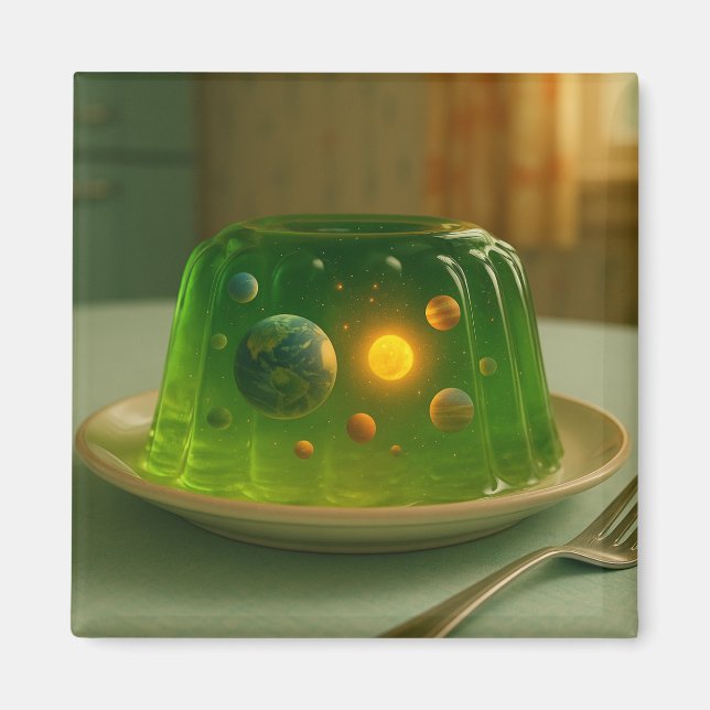 Galaxie in MCM Jell-O Mold Magnet (Vorne)