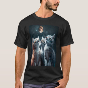 Galaxie Kätzchen Katze UFO Katze im Weltraum 3 T-Shirt