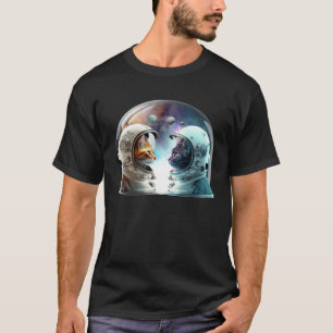 Galaxie Kätzchen Kosmische Katze Weltraum Astrokat T-Shirt