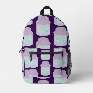 Galaxie-Katze in einem Glas Kawaii Weltraum-Katz Bedruckter Rucksack