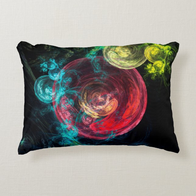 Galaxie Kreise Dekokissen (Vorderseite)
