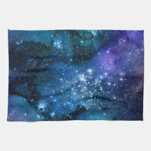 Galaxie-Liebhaber Sternenklarer Raum Blauer Himmel Geschirrtuch