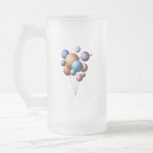 Galaxie Mattglas Bierglas