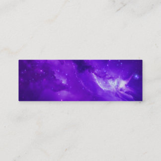 Galaxie mit Sternen im Weltraum Mini Visitenkarte
