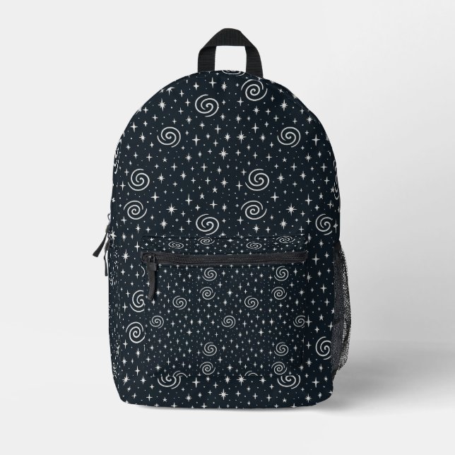 Galaxie-Muster Bedruckter Rucksack (Vorderseite)