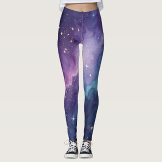 Galaxie-Nacht-Himmel-Sternen-Leggings Leggings