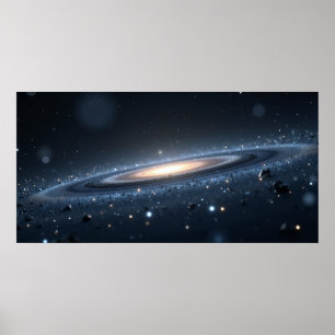 Galaxie-Nacht-Himmel-Wandkunst – Tiefer Weltraum Poster