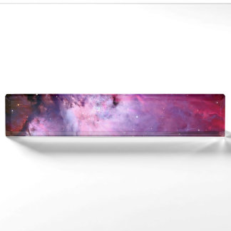 Galaxie Nebel Rosa Sterne Nachthimmel Druck Astron Namensplakette
