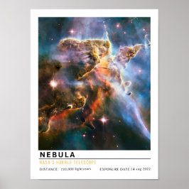 Galaxie Nebel Weltraum Bildung Poster