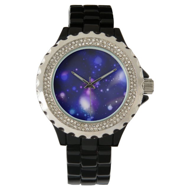 Galaxie Nebula Stars 2 Armbanduhr (Vorderseite)