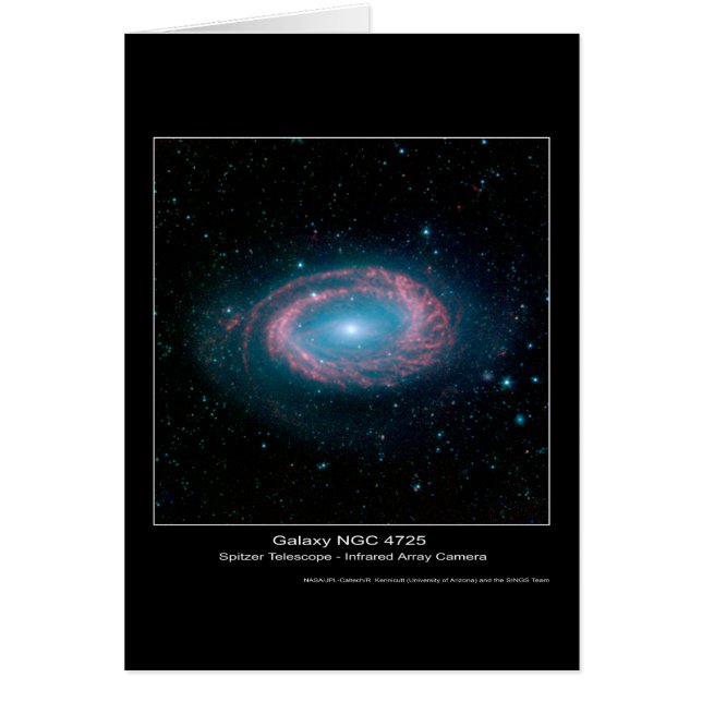 Galaxie NGC 4725 - Spitzer Weltraumteleskop - (Vorne)