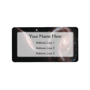 Galaxie-Paare Arp 273 (Hubble Teleskop) Adressaufkleber