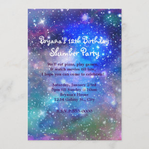Galaxie-Raum-Party-kosmische Einladung