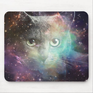 GALAXIE-RAUMCAT MOUSEPAD