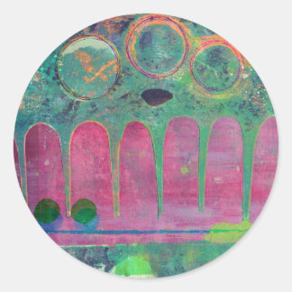 Galaxie Runder Aufkleber