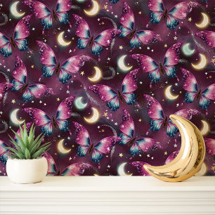 Galaxie-Schmetterlinge und Monde Tapete