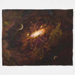 Galaxie, schwarzes Loch Fleecedecke
