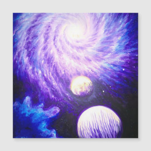 Galaxie und Planeten Magnetkarte