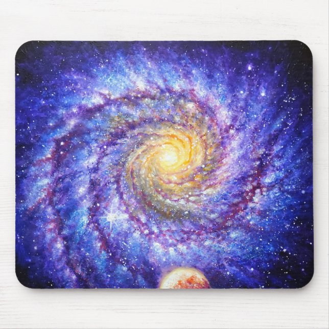Galaxie und Planeten Mousepad (Vorne)