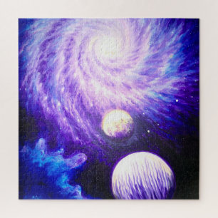 Galaxie und Planeten Puzzle