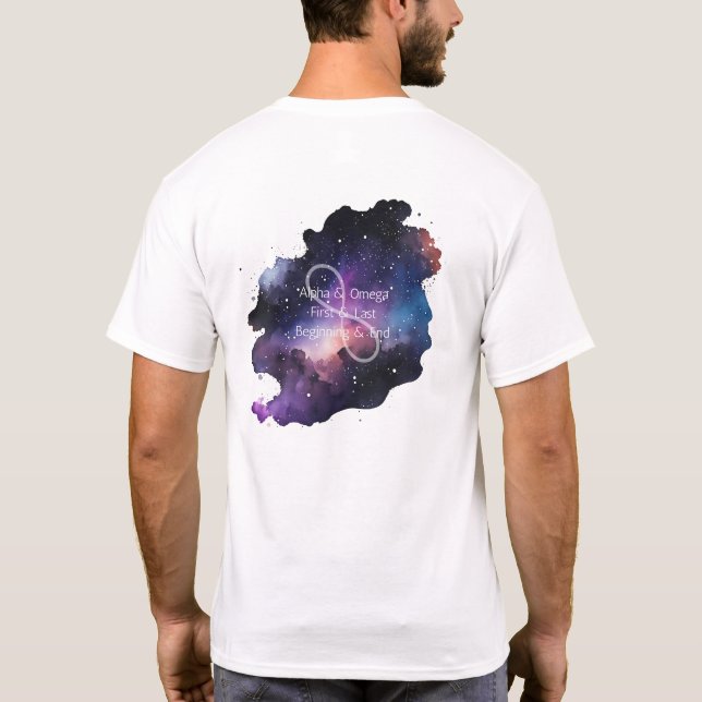 Galaxie Unendlichkeit T-Shirt (Rückseite)