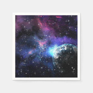 Galaxie, Universum, Sterne, Geschenkmuster für den Serviette