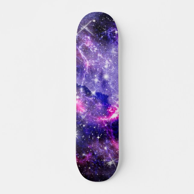 Galaxie, Universum, Sterne, Geschenkmuster für den Skateboard (Vorne)
