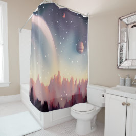 Galaxie, Universum, Sterne, Weltraum Duschvorhang