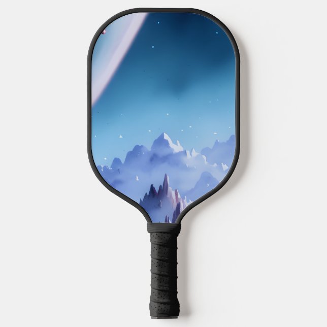 Galaxie, Universum, Sterne, Weltraum Pickleball Schläger (Vorderseite)