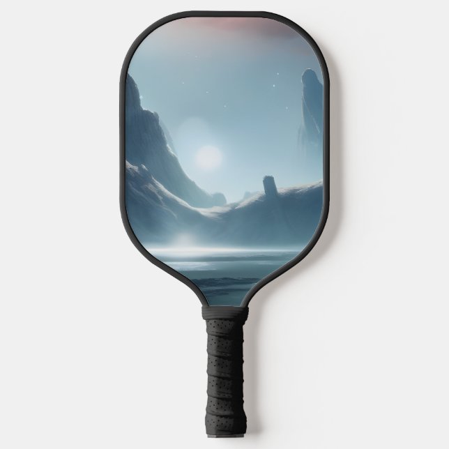Galaxie, Universum, Sterne, Weltraum Pickleball Schläger (Vorderseite)