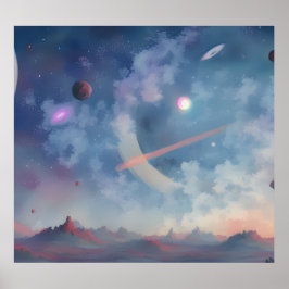 Galaxie, Universum, Sterne, Weltraum Poster