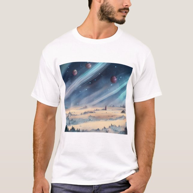 Galaxie, Universum, Sterne, Weltraum-T - Shirt (Vorderseite)