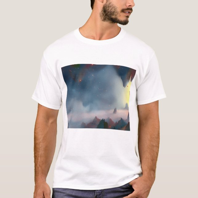 Galaxie, Universum, Sterne, Weltraum T-Shirt (Vorderseite)