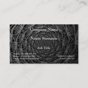 Galaxie von Filaments in Schwarz-Weiß-Karten Visitenkarte
