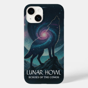 Galaxie-Wolf-Silhouette mit mystischem Nebel-Mond Case-Mate iPhone 14 Hülle