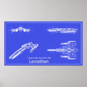 GalaxieLeviathan Blueprints Plakat